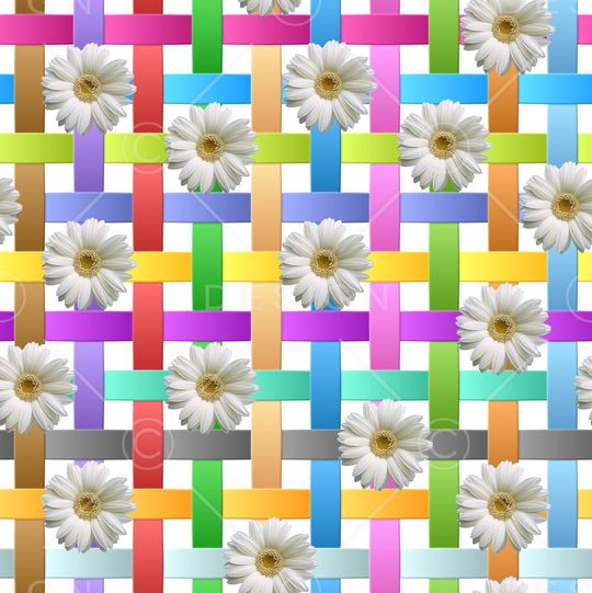 几何图形印花华亿平台图片