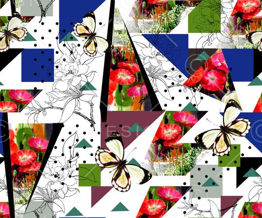 几何印花华亿平台图片