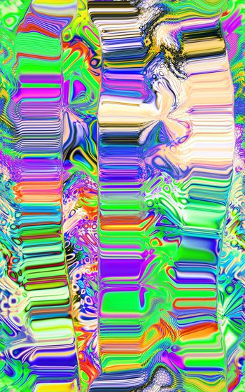 415356-流动的色彩条纹女装春夏连衣裙围巾