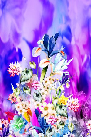 空灵色彩印花华亿平台图片