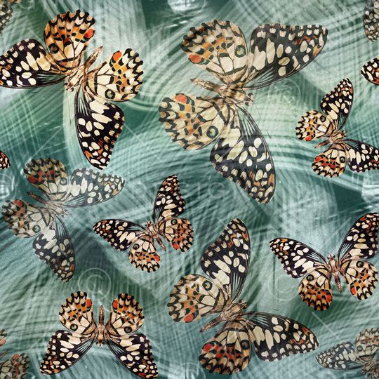 热带风情印花华亿平台图片