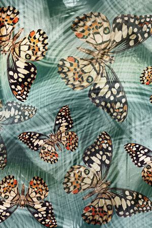 热带风情印花华亿平台图片