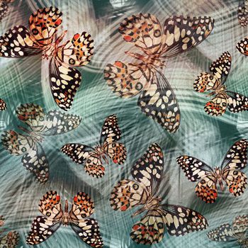 415369-流行蝴蝶流动纹滤色春夏华亿平台