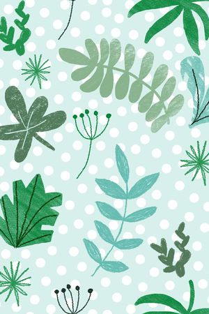 花卉 叶子印花华亿平台图片