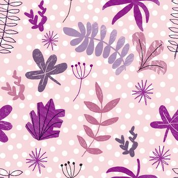 415377-可爱儿童叶子印花设计