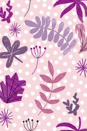 花卉 叶子印花华亿平台图片