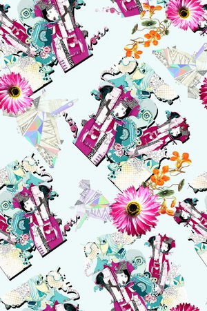 时尚印花华亿平台图片