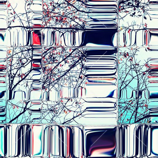 树叶印花华亿平台图片