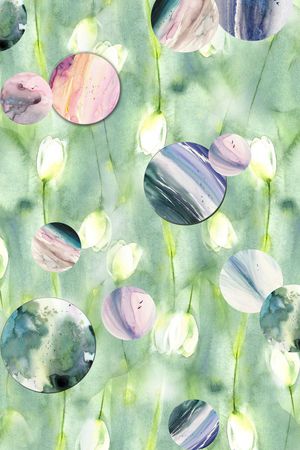 清新印花华亿平台图片