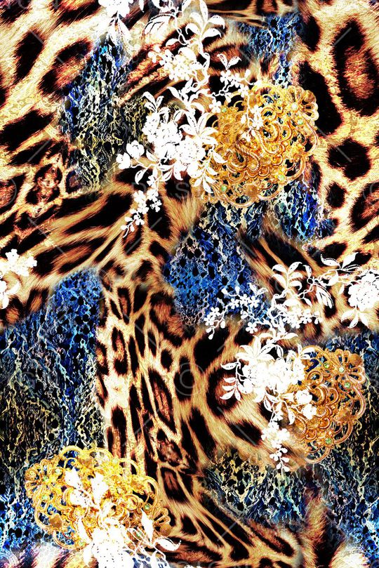 豹纹 动物纹印花华亿平台图片