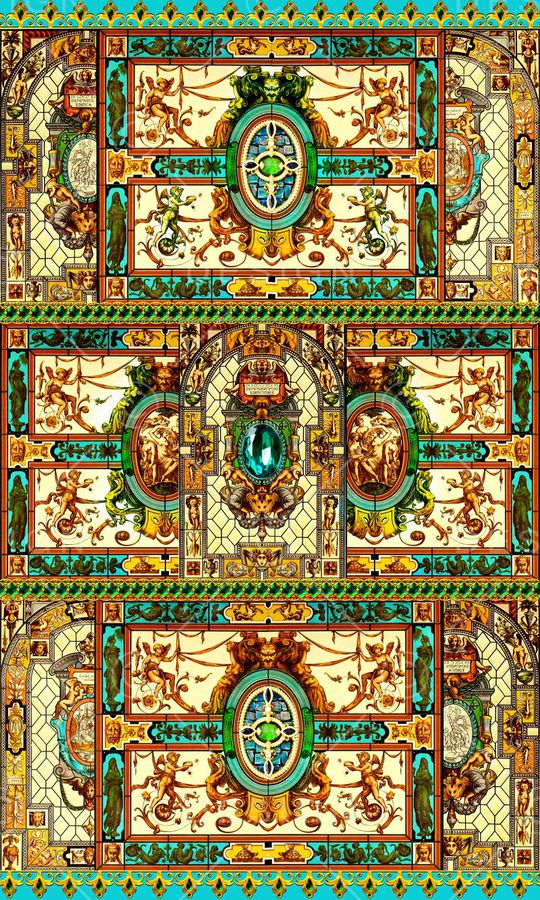 欧式印花华亿平台图片