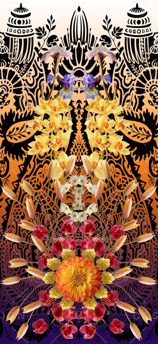 抽象印花华亿平台图片