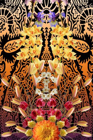 抽象印花华亿平台图片