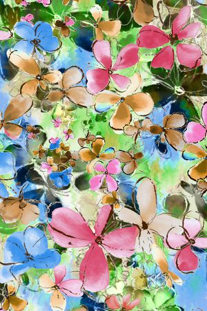 抽象印花华亿平台图片