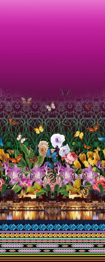 415580-定位 二房连续 风景花卉组合