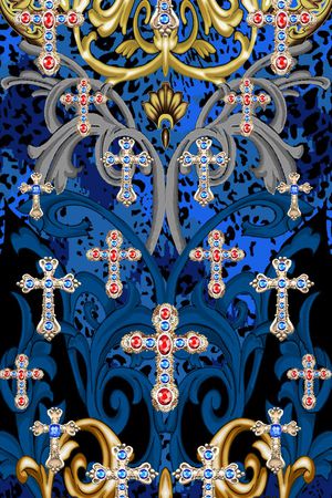 抽象印花华亿平台图片