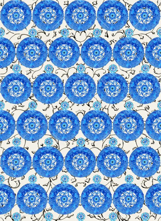 靛蓝印花华亿平台图片