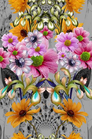 抽象印花华亿平台图片