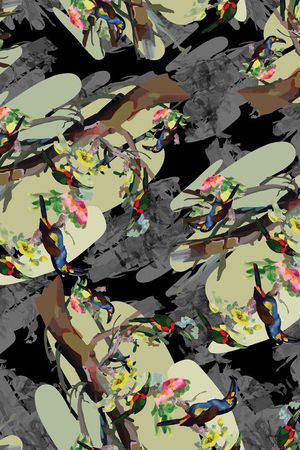 抽象印花华亿平台图片