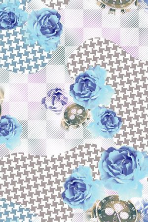 清新休闲田园风印花华亿平台图片