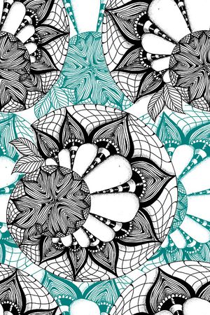 创意线描印花华亿平台图片