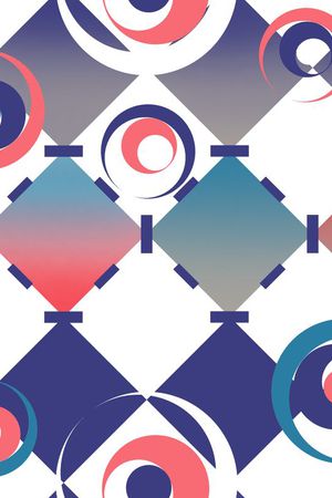 格子 圆圈  几何印花华亿平台图片