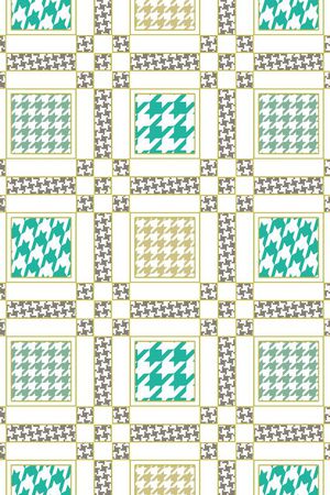 格子印花华亿平台图片