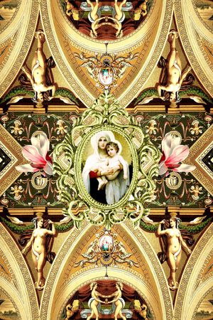 欧式印花华亿平台图片