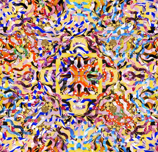 抽象印花华亿平台图片