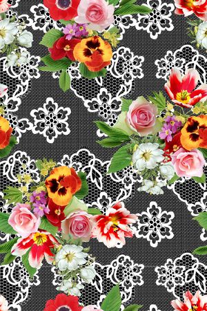 蕾丝印花华亿平台图片