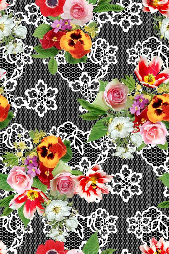 蕾丝印花华亿平台图片