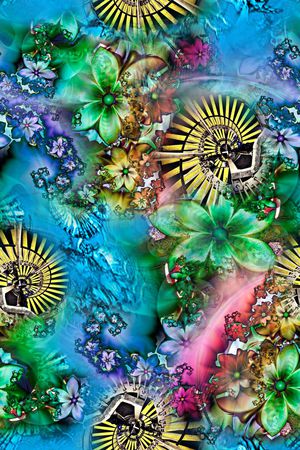 分形艺术印花华亿平台图片