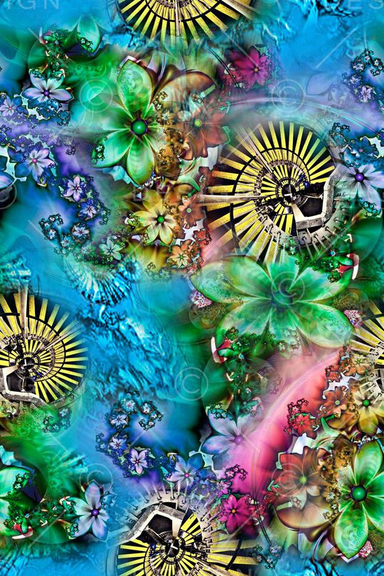 分形艺术印花华亿平台图片