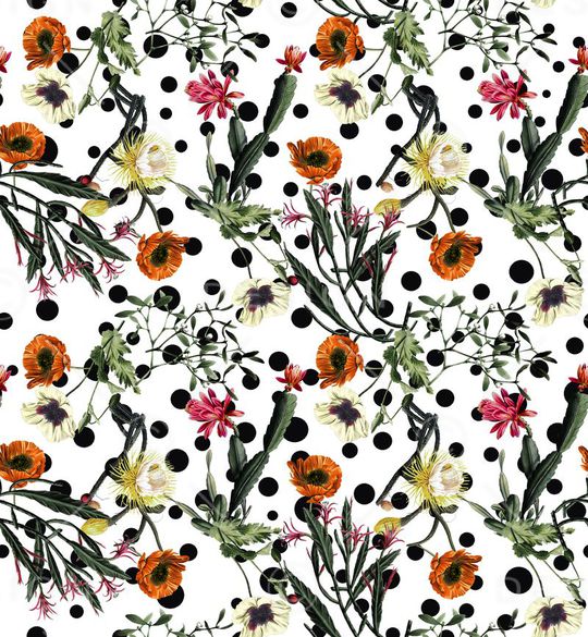 优雅清新印花华亿平台图片