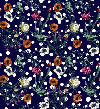 416011-波点热带花卉植物