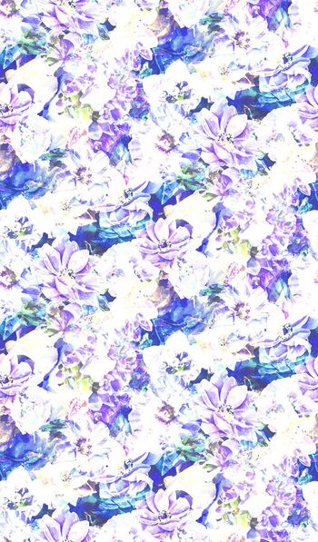 416049-花卉印花壁纸地毯服装华亿平台家纺华亿平台图