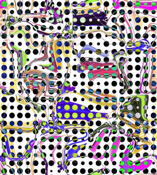 线条印花华亿平台图片