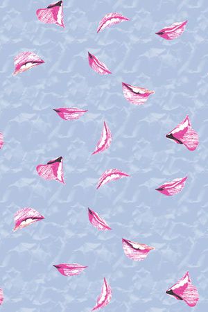 嘴唇印花华亿平台图片