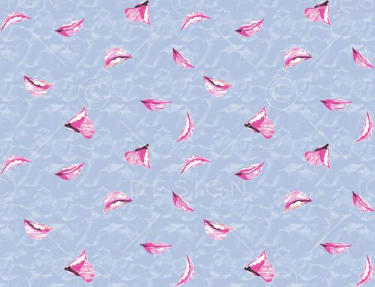 嘴唇印花华亿平台图片