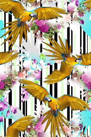 条纹动物印花华亿平台图片