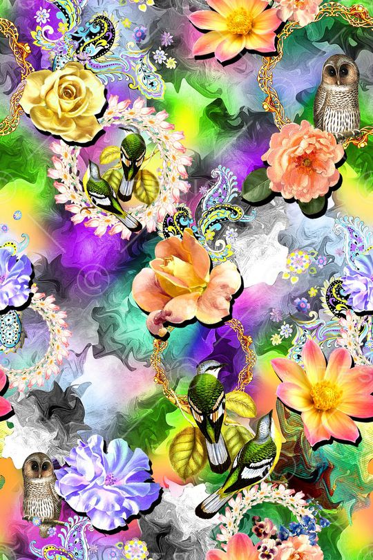 抽象印花华亿平台图片