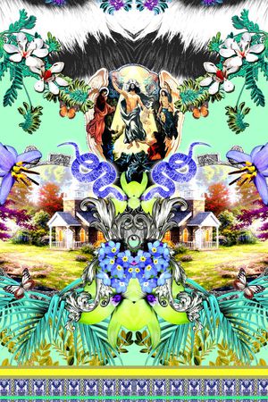 欧式印花华亿平台图片