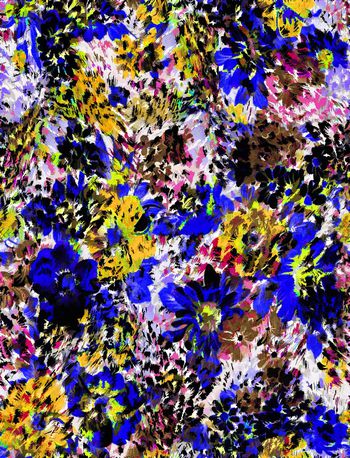 416117-暗地百花绽放手绘效果花卉男装华亿平台女