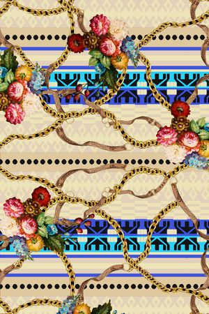 抽象印花华亿平台图片