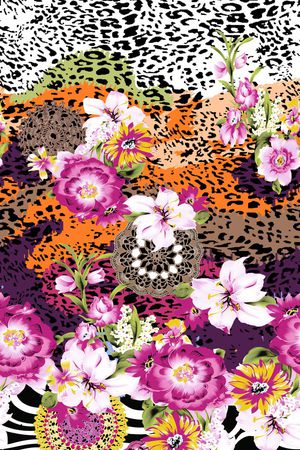 抽象印花华亿平台图片