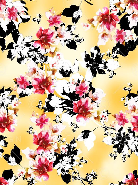 抽象质感印花华亿平台图片