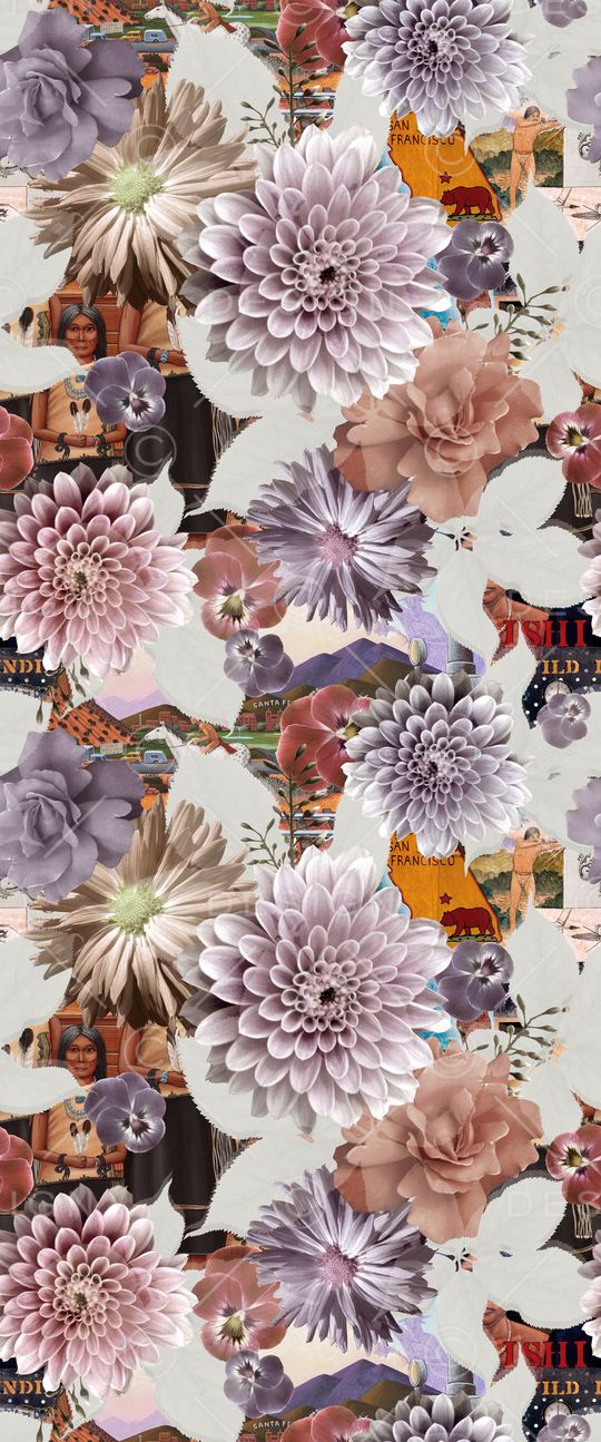 复古印花华亿平台图片