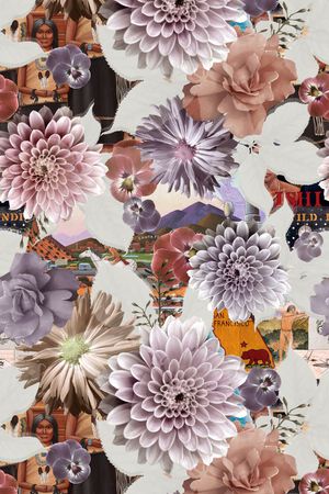 复古印花华亿平台图片