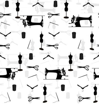 416398-复古小清新缝纫小物件衬衫华亿平台