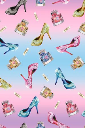 高跟鞋印花华亿平台图片